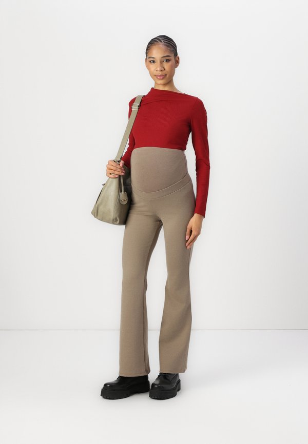 OLMFEVER STRETCH FLAIRED PANTS - Trousers - fossil4