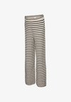 BINA - Wide leg - birch stripes:black