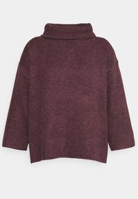 VILA Strickpullover - mottled bordeaux