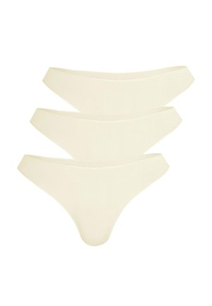 3ER PACK SECRET - Tanga - champagner