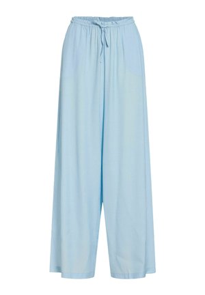 VILA, WIDE-LEG TROUSERS VIBETTE HIGH WAIST - Pantalon classique - nantucket breeze