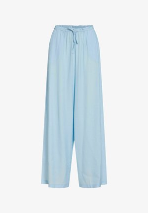 VILA, WIDE-LEG TROUSERS VIBETTE HIGH WAIST - Pantalon classique - nantucket breeze