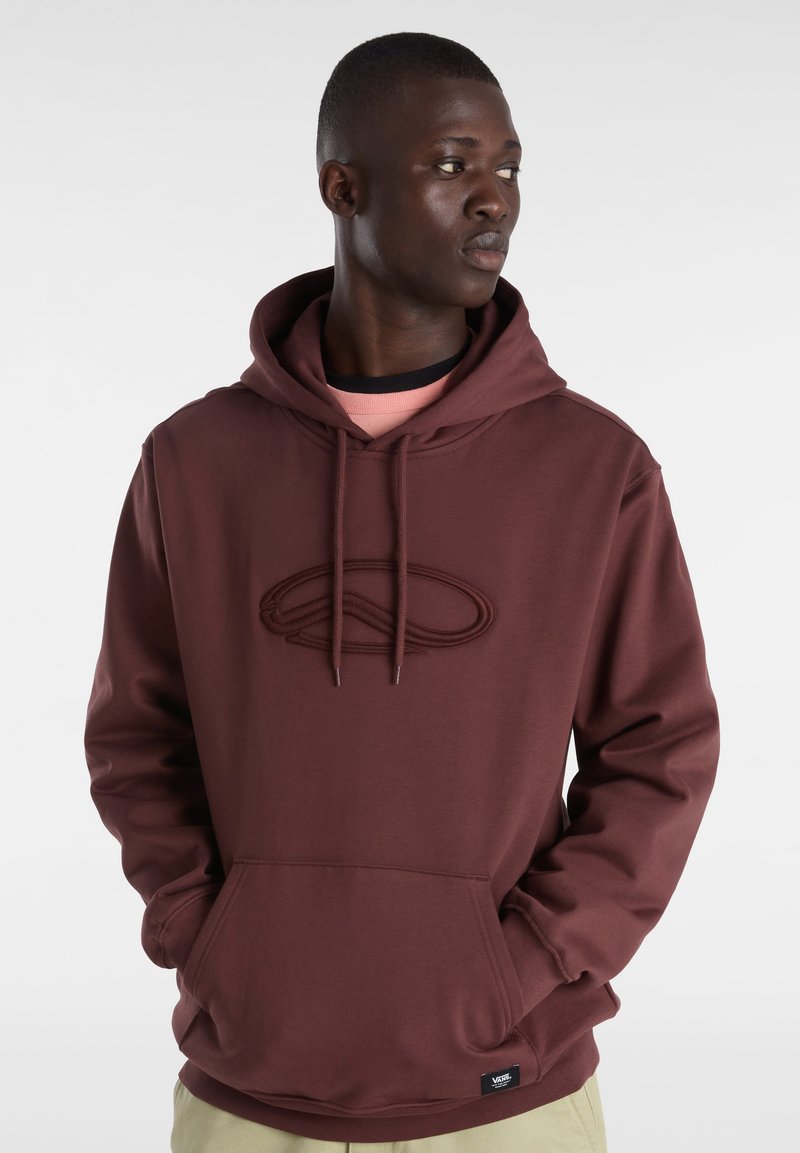 Vans OVAL LOOSE - Felpa con cappuccio - bitter chocolate
