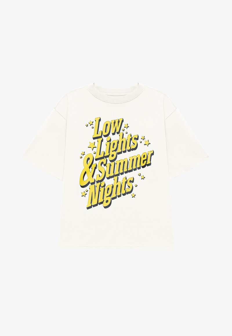 LOW LIGHTS STUDIOS® SUMMER NIGHTS - Тениска с щампа - ecru