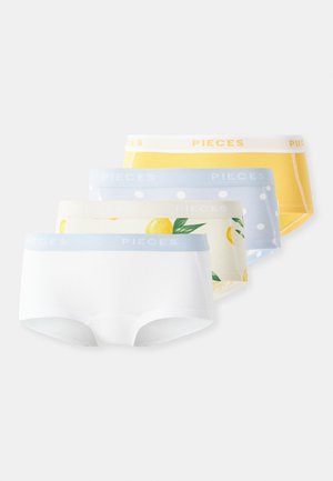 PCLOGO 4 PACK - Pants - birch aop:nya citrus