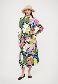 Stine Goya FRONT PLACKET MIDI DRESS - Kreklkleita - multi-coloured