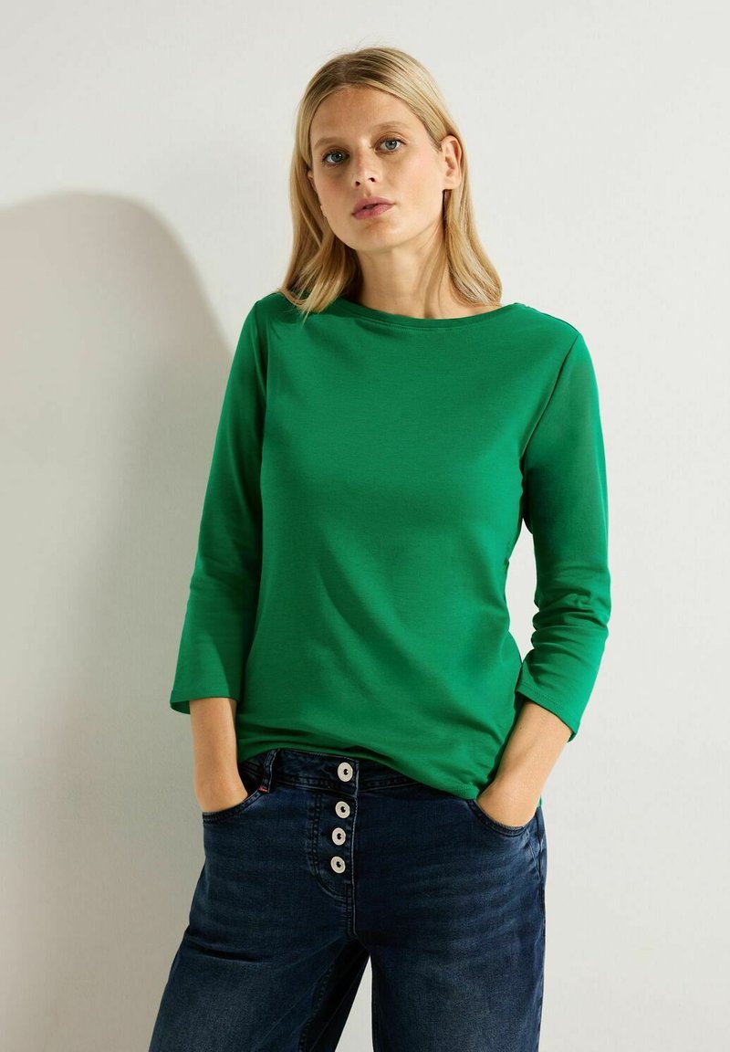 Cecil UNIFARBE - Langarmshirt - grün