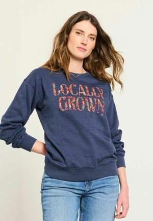 FatFace, LOCALLY GROWN GRAPHIC CREW SWEAT TOP - Sweatshirt - navy