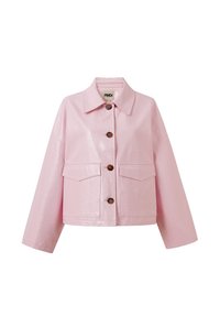 CARMELIE - Imitatieleren jas - rose pale