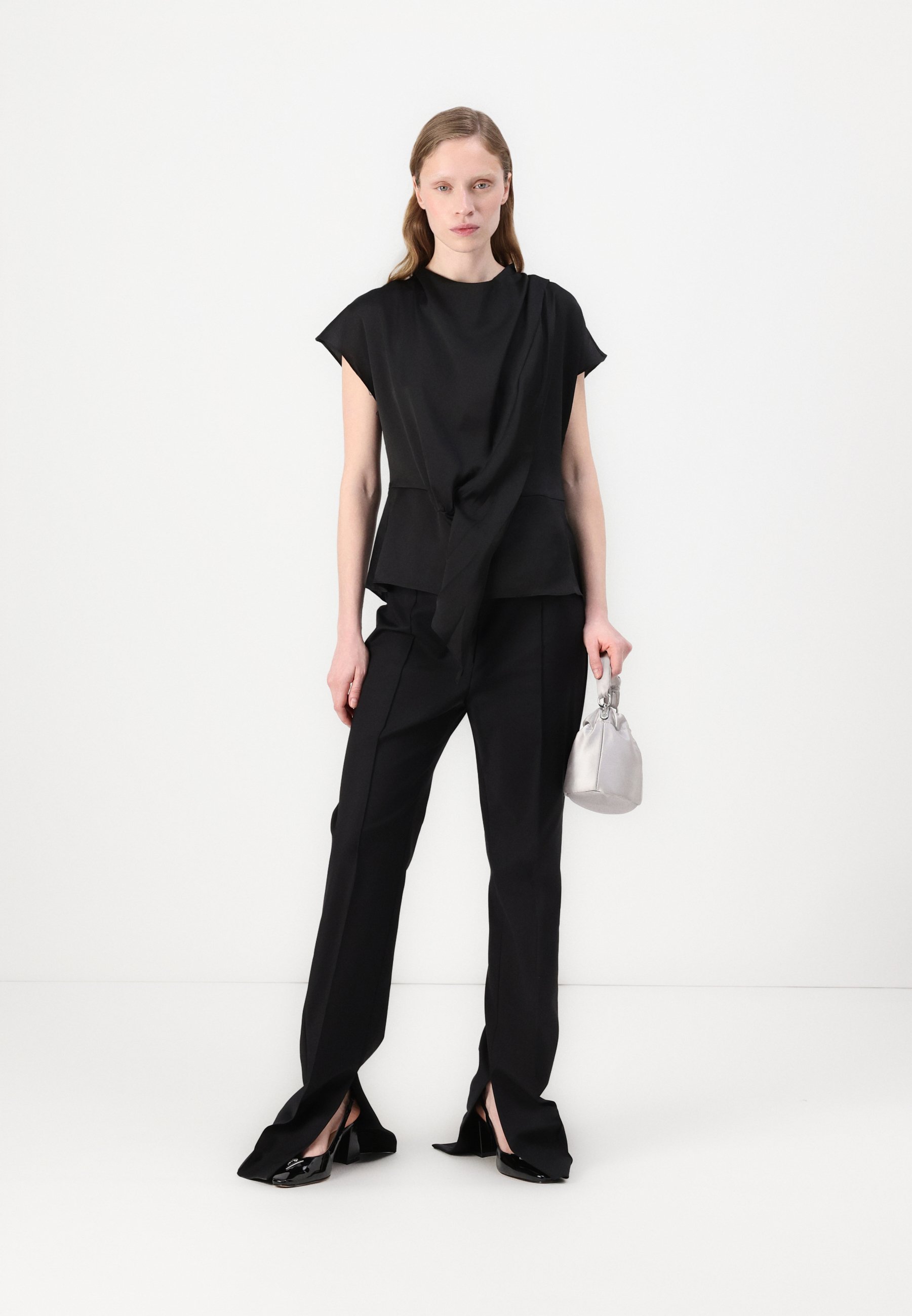 売れ筋商品|||ブルンスバザー シャツ レディース トップス ACACIA TINJA BLOUSE - Blouse - black Calvin Klein Women's Sportswear Blouse,Black/Soft White