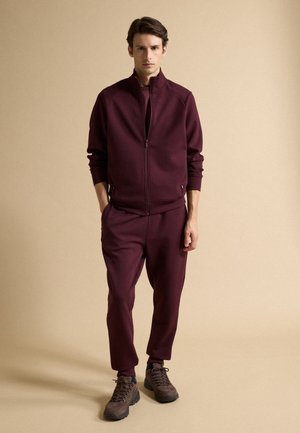 PIOMBO, FULL-ZIP JACKET, REGULAR FIT - Sudadera con cremallera - claret red
