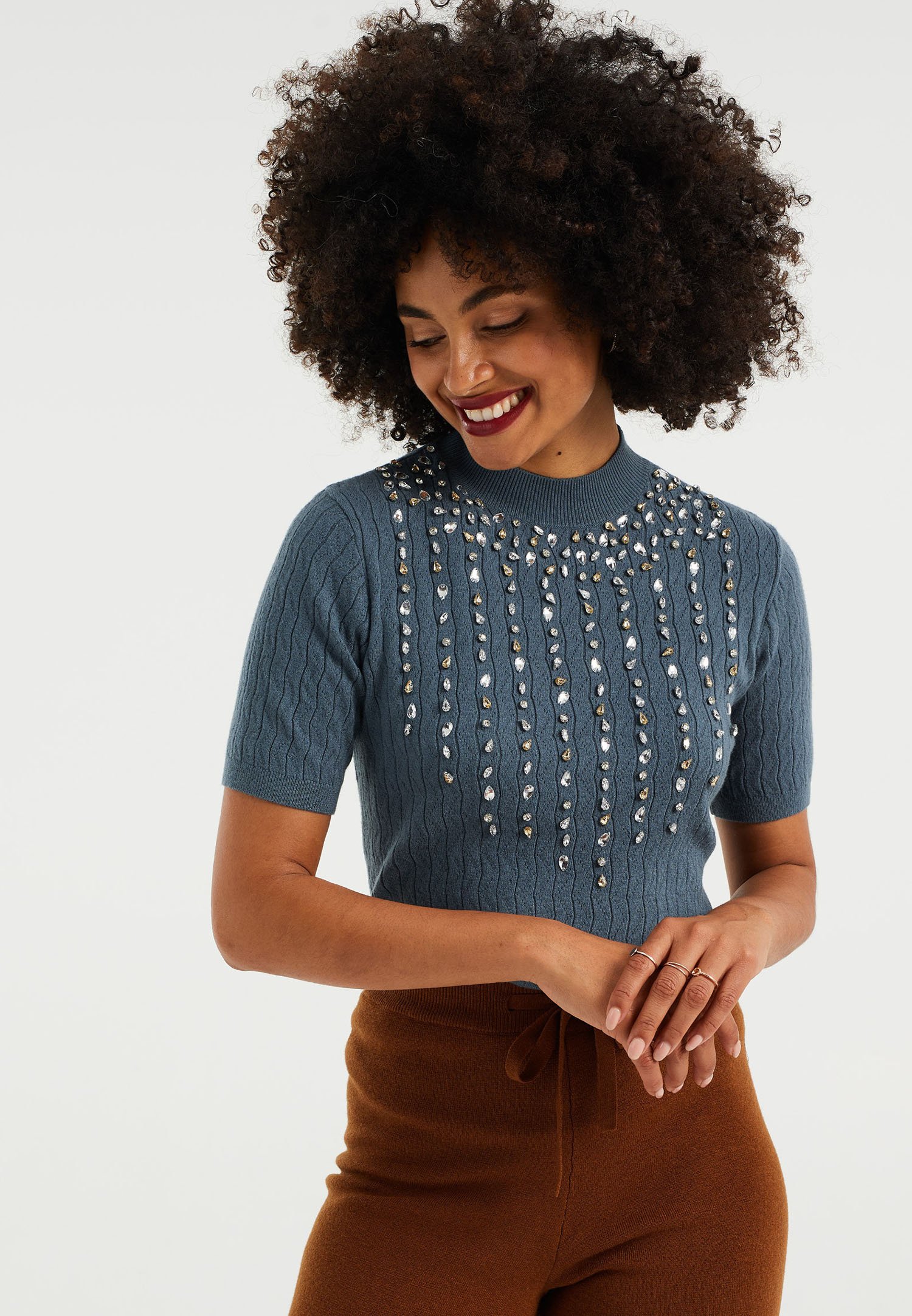 WE Fashion DAMES - Trui - greyish green/grijs - Zalando.nl