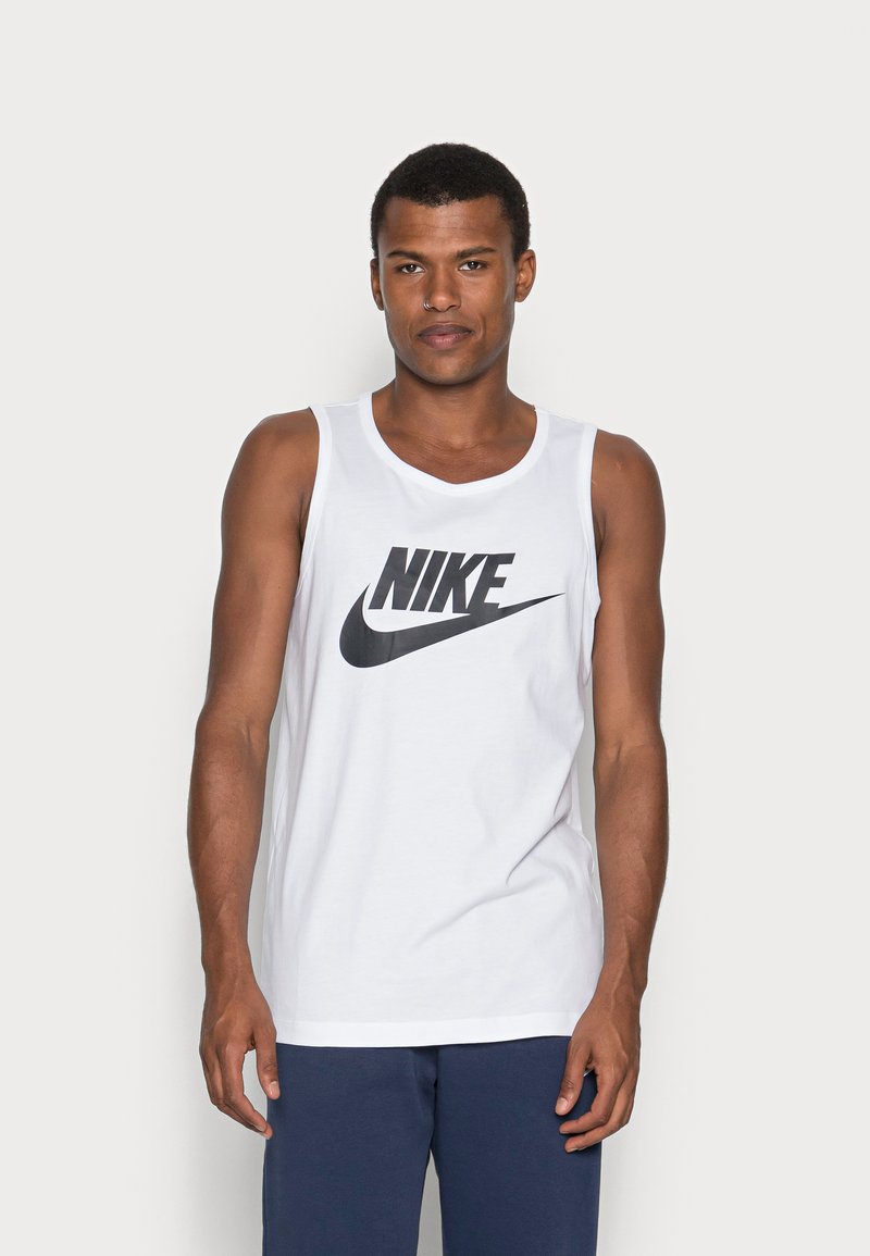 Nike Sportswear TANK ICON FUTURA - Top - white/black/hvid - Zalando.dk