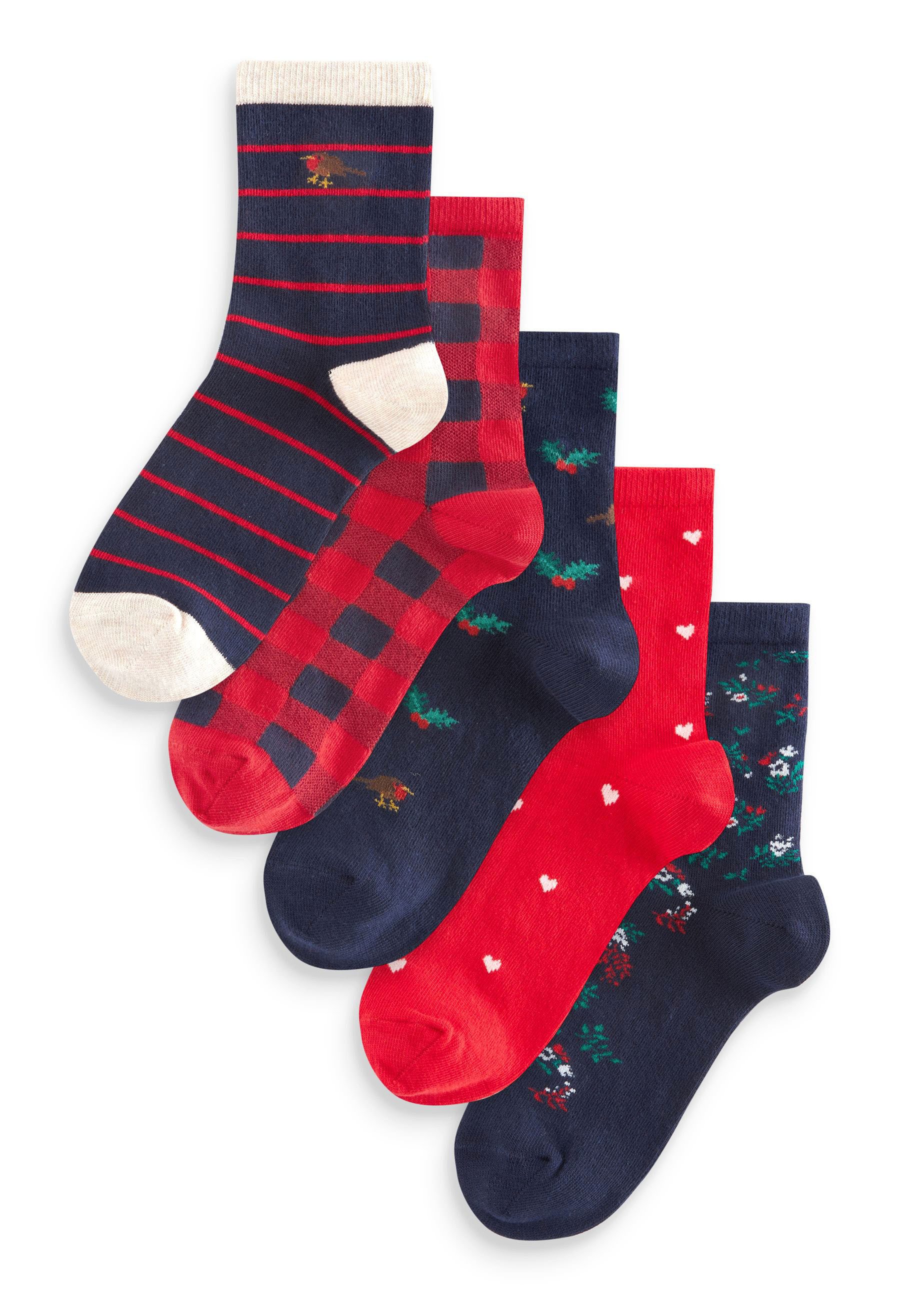 Urban Classics Grumpy Santa Weihnachtsstrümpfe – 3er Pack Unisex Socken, Wadenhoch Mit Weihnachtsmotiv