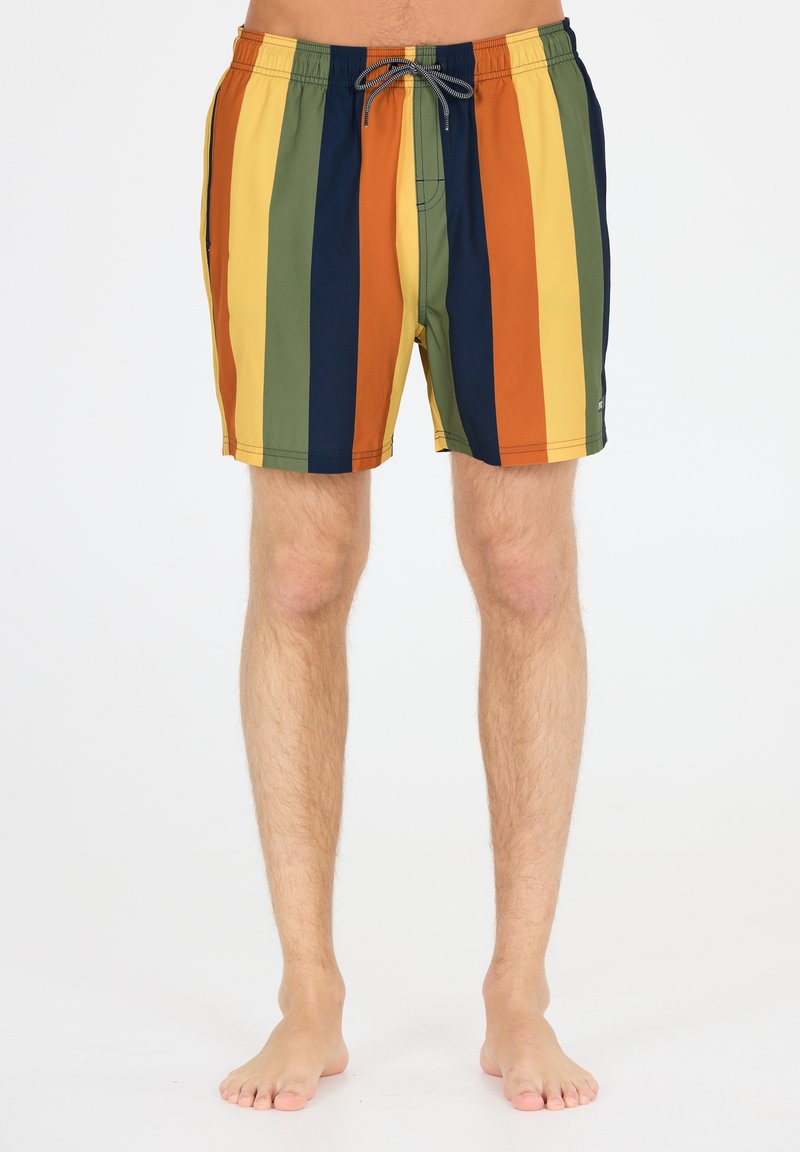Cruz PIETER - Short de bain - print yellow stripe
