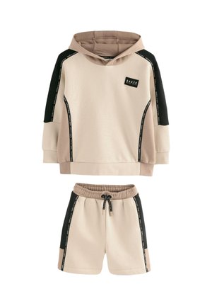 Baker by Ted Baker REGULAR FIT  - HOODIE AND SHORTS SET - Kapuutsiga pusa - stone