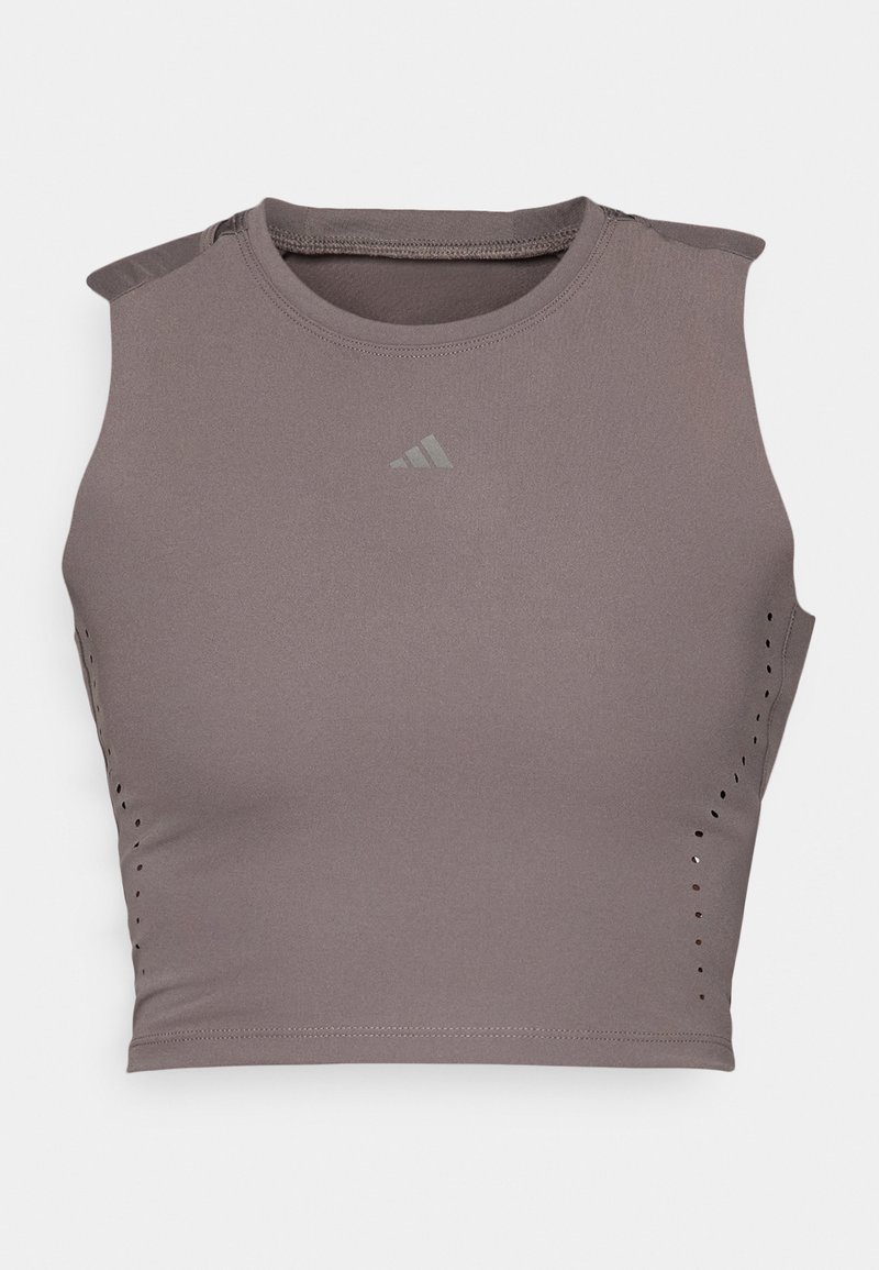 adidas performance Top donkergrijs