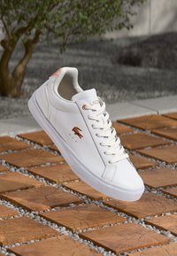 Lacoste - LEROND PRO 224  - Matalavartiset tennarit - white/light pink Pienoiskuva 1
