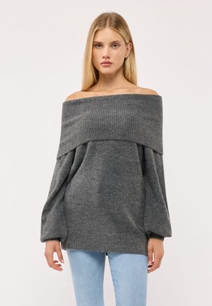 Terranova, MAGLIA TINTA UNITA - Maglione - grigio scuro melange