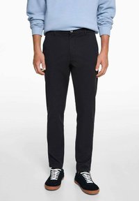 Mango Kids Nohavice chinos - black