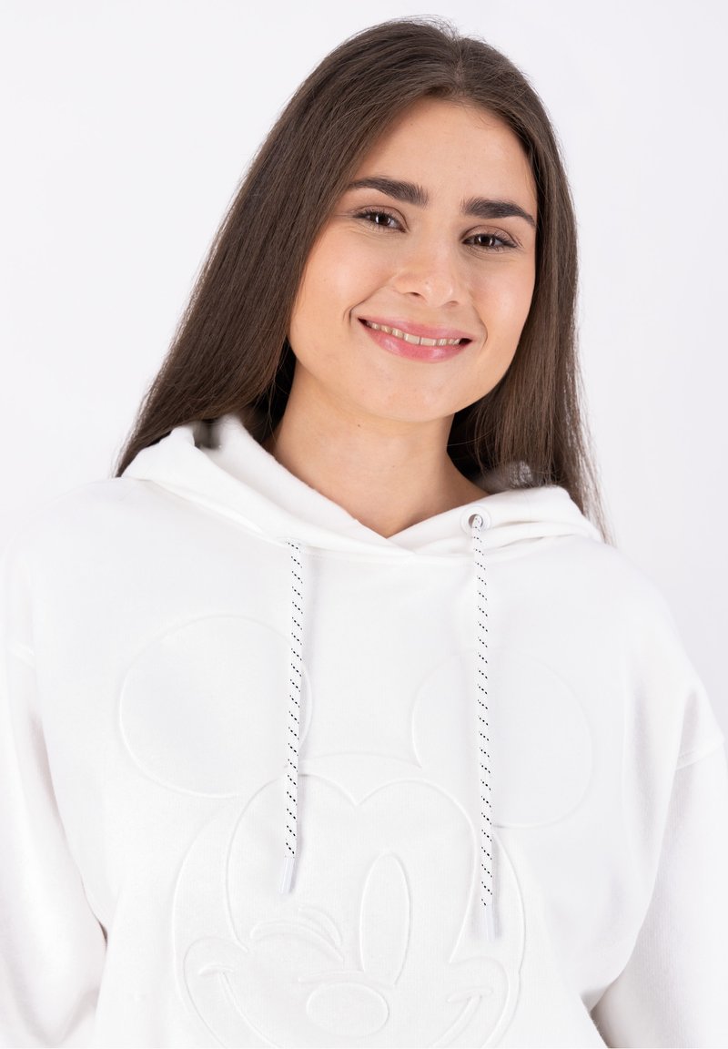 Damen Sweatshirts | Frogbox MICKEY Kapuzenpullover clear white/weiß - RC62898 Damen Sweatshirts | Frogbox MICKEY Kapuzenpullover clear white/weiß - RC62898