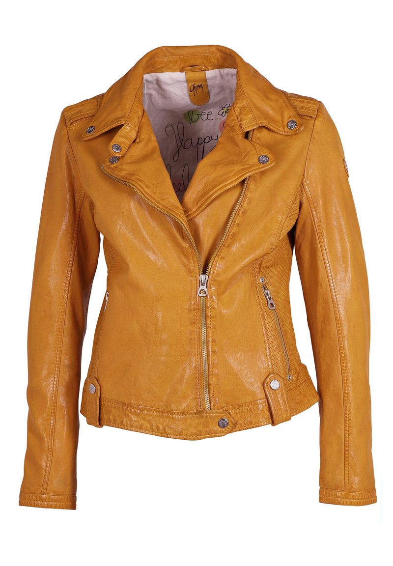 Damen Leichte Jacken | Gipsy GWFAVORIT LAMAXV Lederjacke mango/gelb - PU96497 Damen Leichte Jacken | Gipsy GWFAVORIT LAMAXV Lederjacke mango/gelb - PU96497