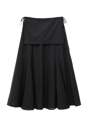 & OTHER STORIES, & OTHER STORIES SHEER APRON MIDI SKIRT - Jupe longue - black