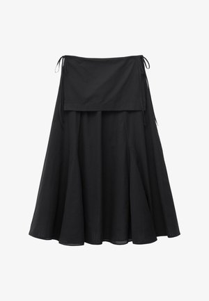 & OTHER STORIES, & OTHER STORIES SHEER APRON MIDI SKIRT - Jupe longue - black
