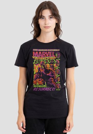 Print T-shirt - black