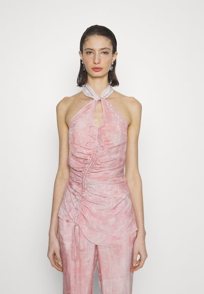 Materiel GATHERED HALTER  - Μπλούζα - dyed pink
