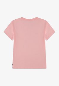 Μπλουζάκι με κοντά μανίκια σε απαλό ροζ βαμβάκι, με στρογγυλή λαιμόκοψη, απλό σχέδιο και χωρίς εμφανή σχέδια ή διακοσμητικά.