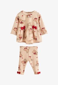 Non sélectionné, beige red check bear