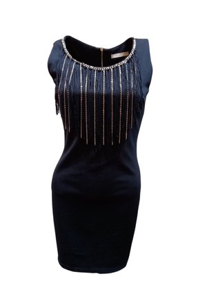 ENTALLADO - Vestido de tubo - black
