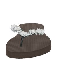 Uzurii PRECIOUS BLOOM  - T-bar sandals - coffee