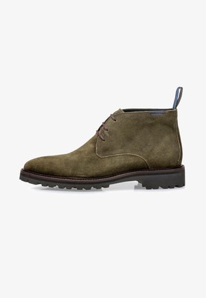 Lace-up ankle boots - darkgreen