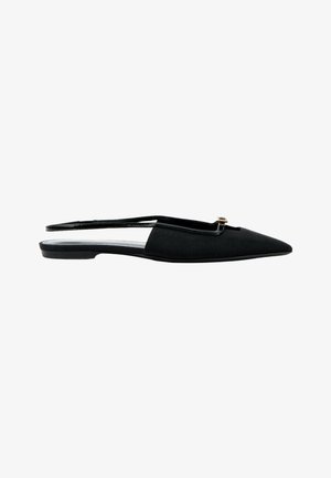 Saint Laurent, CLOTH SANDAL BLACK - Ballerines à brides arrière - black
