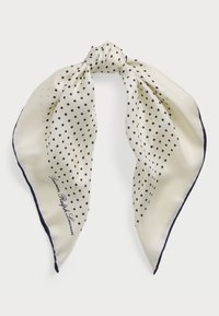 POLKA DOT SILK TWILL SQUARE SCARF - Tuch - cream