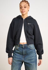 Nike Sportswear SPORTSWEAR PHOENIX FLEECE - Majica s kapuljačom - black/sail