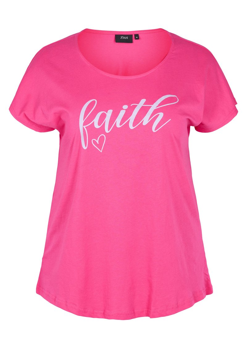 Damen T-Shirts | Zizzi LOCKERES KURZÄRMELIGES T-Shirt print beetroot pur faith/pink - EH34611 Damen T-Shirts | Zizzi LOCKERES KURZÄRMELIGES T-Shirt print beetroot pur faith/pink - EH34611