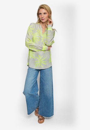 Bluse - lemon palm trees