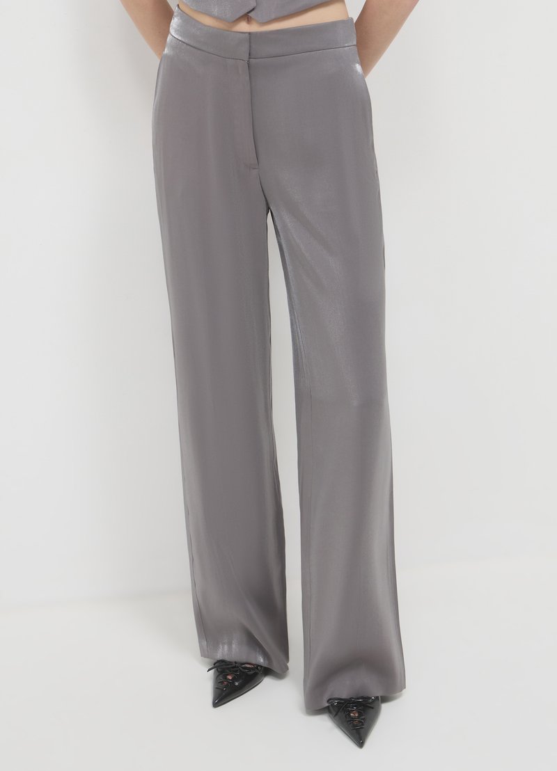 Calliope CANGIANTE - Trousers - argento