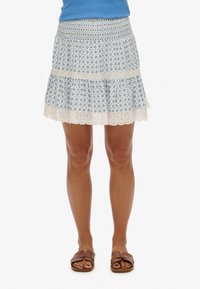 PRINTED TRIM - Minifalda - ditsy tile blue