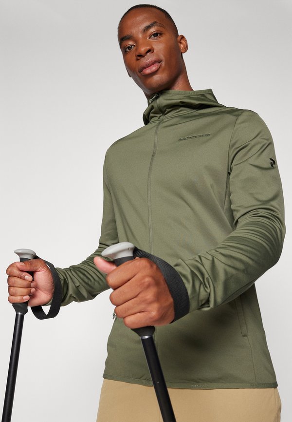 LIGHT ZIP HOOD - Fleece jacket - pine needle4