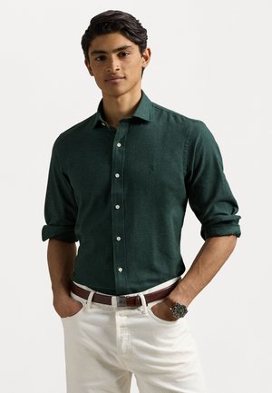 CUSTOM FIT PERFORMANCE TWILL SHIRT - Camicia - landmark green heather