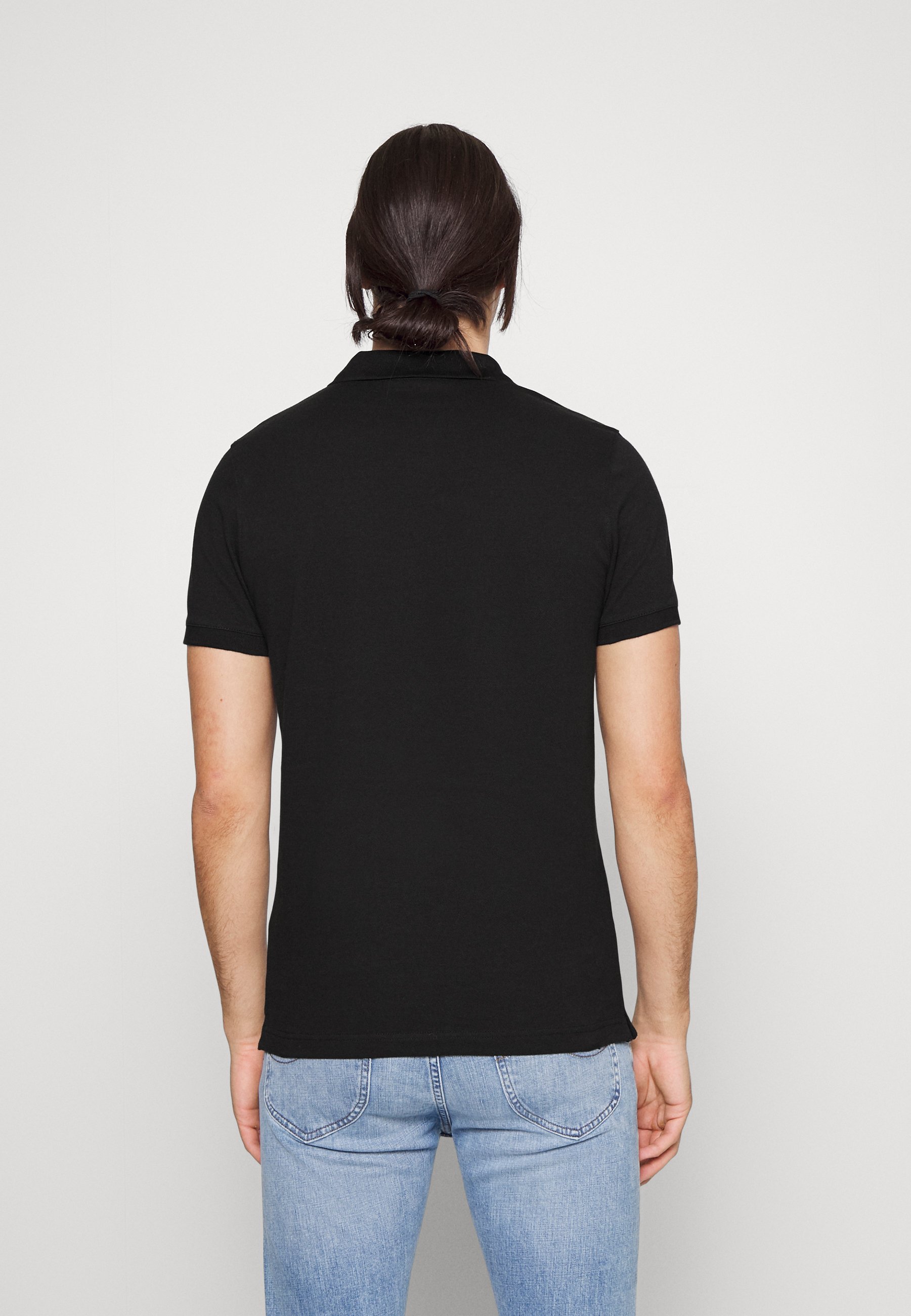 Calvin Klein Jeans COLORBLOCK LOGO - Poloshirt - black/zwart - Zalando.nl