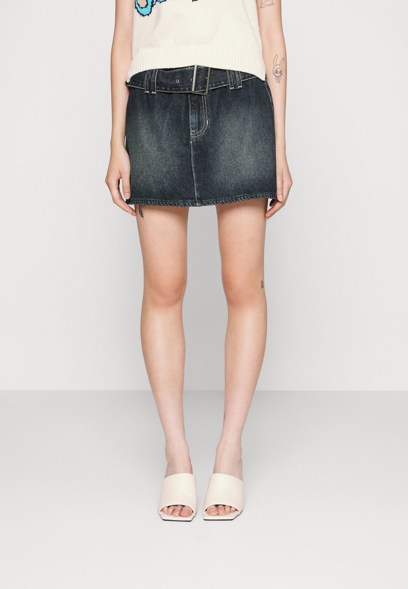 Hollister Co. Mini skirt medium wash/blue Zalando.de