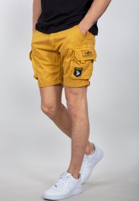 Alpha Industries CREW PATCH - Kratke hlače - wheat