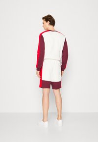 Lacoste ELEVATED COLORBLOCK  - Verryttelyhousut - flour/red-spleen