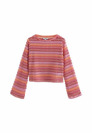 LONG SLEEVE - Strickpullover - pink orange