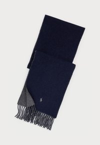 REVERSIBLE WOOL-BLEND SCARF UNISEX - Bufanda - navy/charcoal